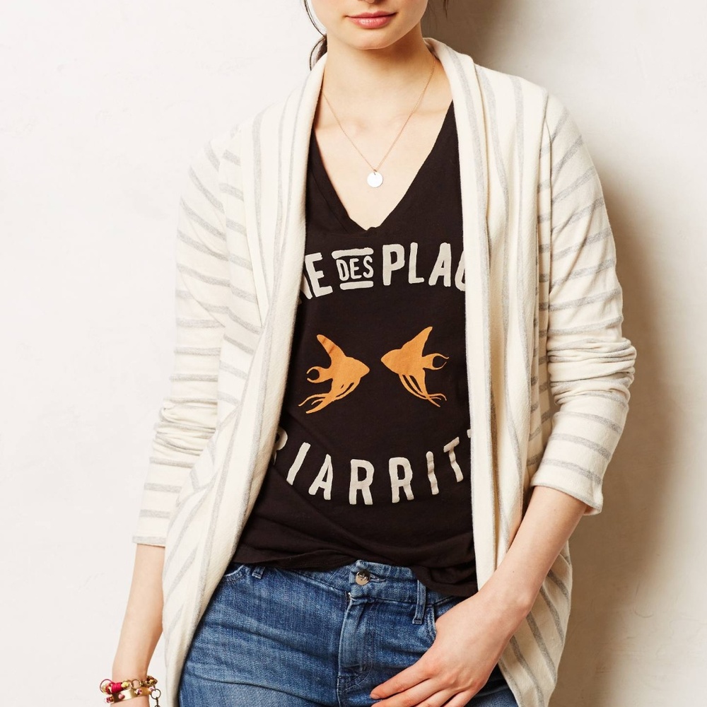 LAST CHANCE Anthro Terry Cardigan